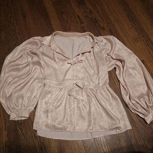 JODIFL Boutique Pale Pink Bow Top